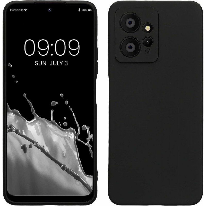 Oem Θήκη Σιλικόνης Matt 1,2 mm Για Xiaomi Redmi Note 12 4G Μαύρο