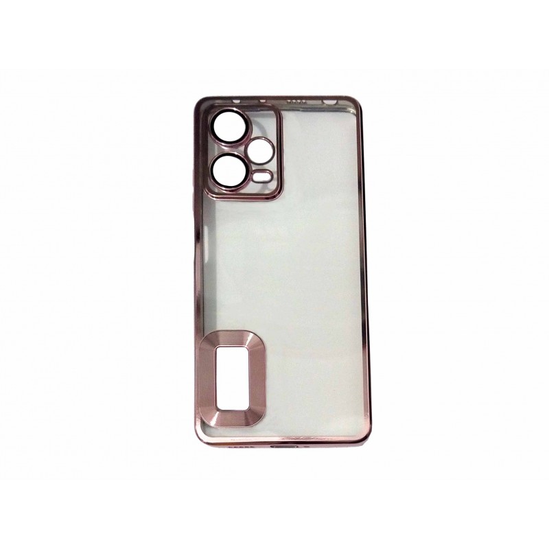 Oem Θήκη Back Cover Electro Για Xiaomi Redmi Note 12 Pro 5G Ροζ - Χρυσό