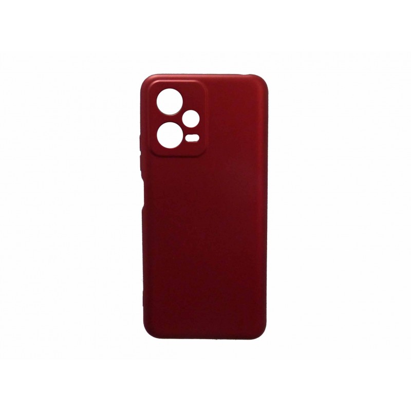 Oem Soft Matt Case Gel TPU Cover 2.0mm Για Xiaomi Redmi Note 12 Pro 5G Metallic Κόκκινο