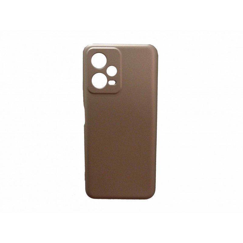 Oem Soft Matt Case Gel TPU Cover 2.0mm Για Xiaomi Redmi Note 12 5G ( Global ) Metallic Ροζ - Χρυσό