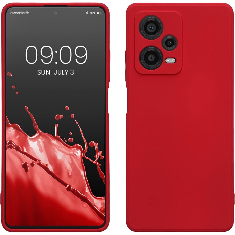 Oem Soft Matt Case Gel TPU Cover 2.0mm Για Xiaomi Redmi Note 12 Pro Plus Κόκκινο