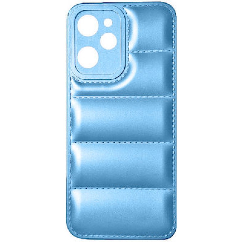 Oem Θήκη Puffer Δερματίνης Για Xiaomi Redmi Note 12 4G Metallic Γαλάζιο