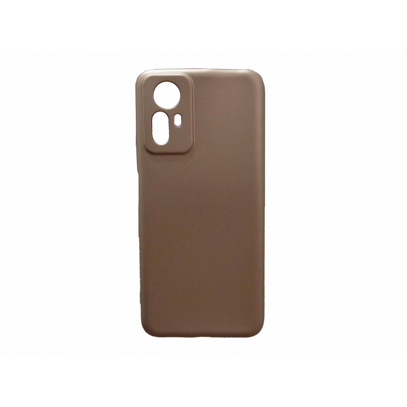 Oem Soft Matt Case Gel TPU Cover 2.0mm Για Xiaomi Redmi Note 12S Metallic Ροζ - Χρυσό