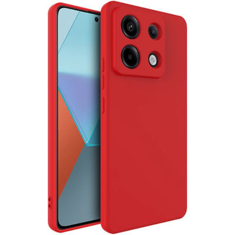 Oem Soft Matt Case Gel TPU Cover 2.0mm Xiaomi Redmi Note 13 Pro 5G Κόκκινο