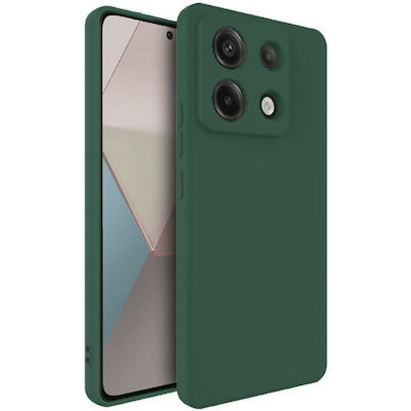 Oem Soft Matt Case Gel TPU Cover 2.0mm Xiaomi Redmi Note 13 Pro 5G Σκούρο - Πράσινο