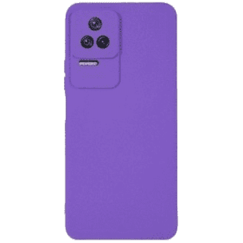 Oem Back Cover Silicone Soft 2,0 mm Για Xiaomi Poco F4 5G Μωβ