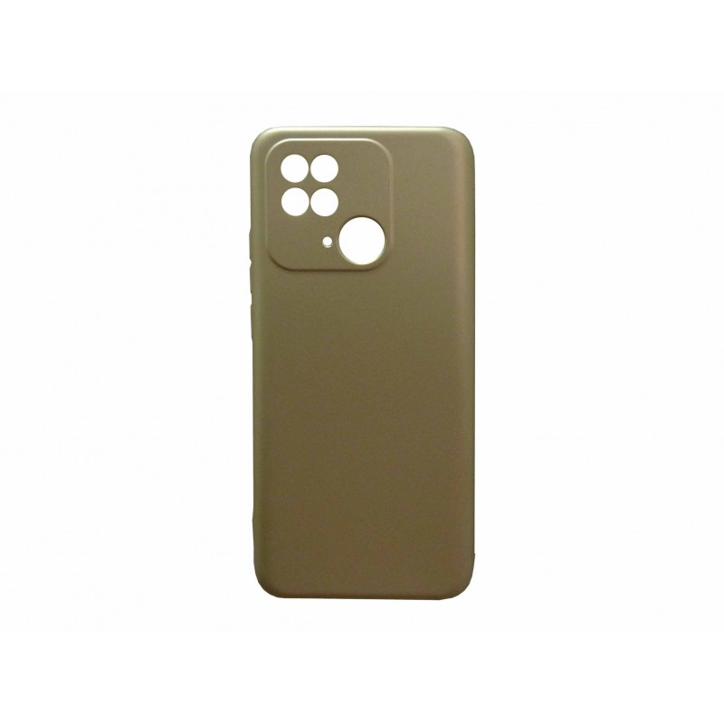 Oem Soft Matt Case Gel TPU Cover 2.0mm Για Xiaomi Redmi 10C Metallic Χρυσό