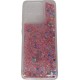 Oem Θήκη TPU Με Υγρό Glitter Για Xiaomi Redmi 10C Ροζ