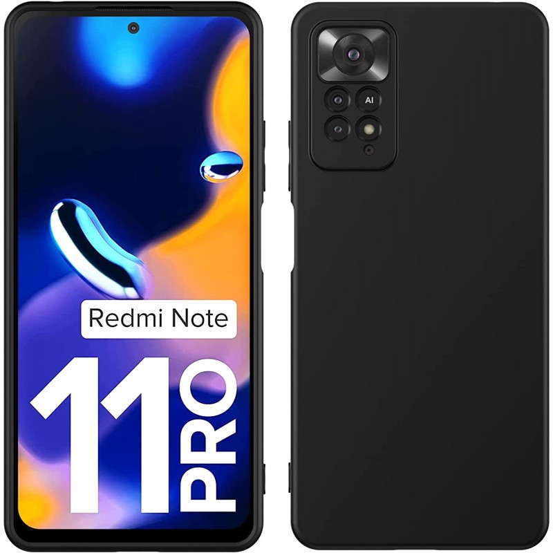 Oem Soft Matt Case Gel TPU Cover 2.0mm ΓΙΑ Xiaomi Redmi Note 11 Pro / Note 11 Pro 5G / Poco X4 Pro 5G Μαύρο