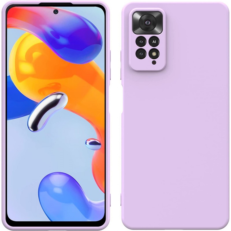 Oem Soft Matt Case Gel TPU Cover 2.0mm ΓΙΑ Xiaomi Redmi Note 11 Pro / Note 11 Pro 5G / Poco X4 Pro 5G Μωβ