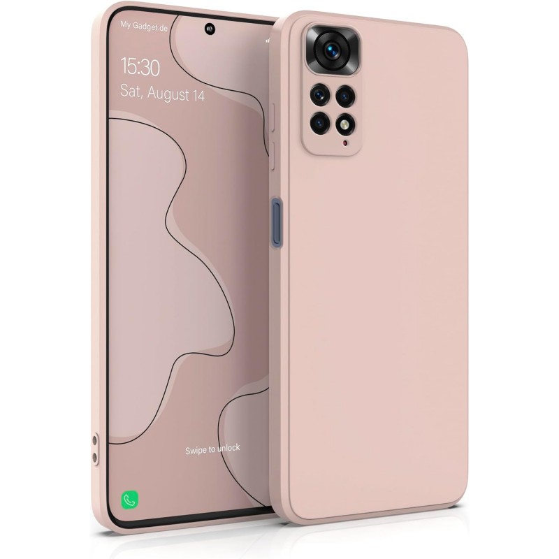 Oem Soft Matt Case Gel TPU Cover 2.0mm Για Xiaomi Redmi Note 11 4G ( GLOBAL ) / Redmi Note 11s 4G Ροζ - Nud