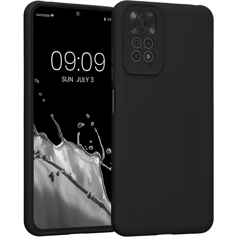 Oem Soft Matt Case Gel TPU Cover 2.0mm Για Xiaomi Redmi Note 11 4G ( GLOBAL ) / Redmi Note 11s 4G Μαύρο