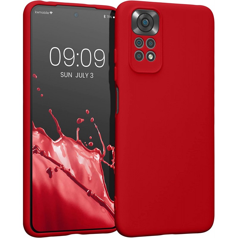 Oem Θήκη Σιλικόνης Matt 1,2 mm Για Xiaomi Redmi Note 11 4G ( GLOBAL ) / Redmi Note 11s 4G  Κόκκινο