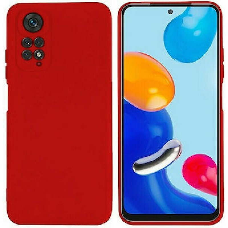 Oem Soft Matt Case Gel TPU Cover 2.0mm Για Xiaomi Redmi Note 11 4G ( GLOBAL ) / Redmi Note 11s 4G Κόκκινο