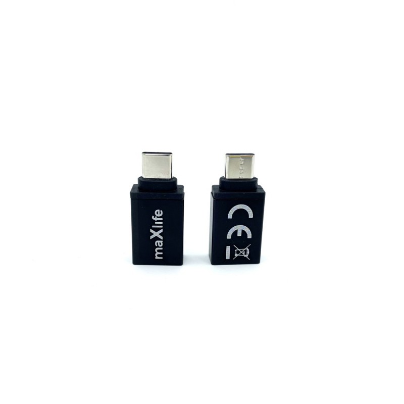 Maxlife USB OTG To Type C Αντάπτορας Μαύρο
