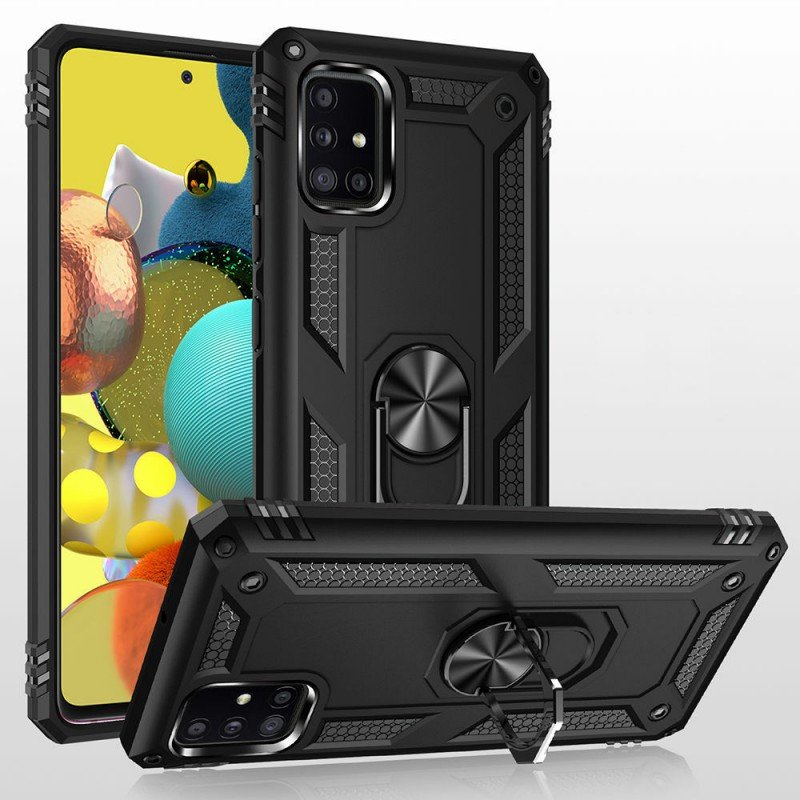 Oem Θήκη με Ring Stand TPU Case Για Samsung Galaxy A51 4G / A51 5G  Μαύρο