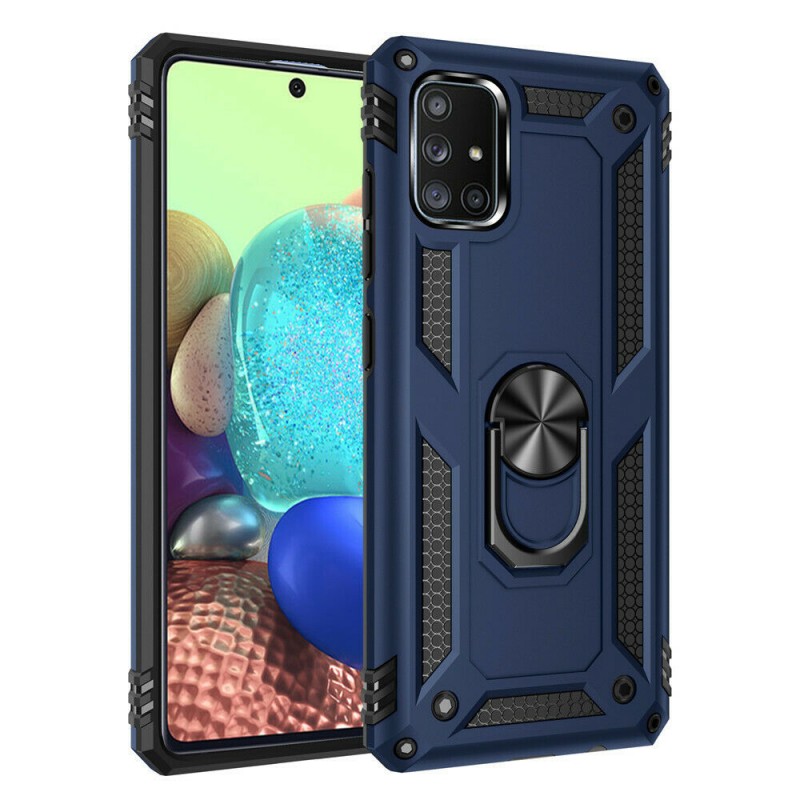 Oem Θήκη με Ring Stand TPU Case Για Samsung Galaxy A71 5G / 4G Lite  Μπλε