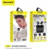 Awei T29 In-ear Bluetooth Handsfree Ακουστικά με Αντοχή στον Ιδρώτα και Θήκη Φόρτισης Μαύρο