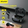 Awei T36 Earbud Bluetooth Handsfree Μαύρο