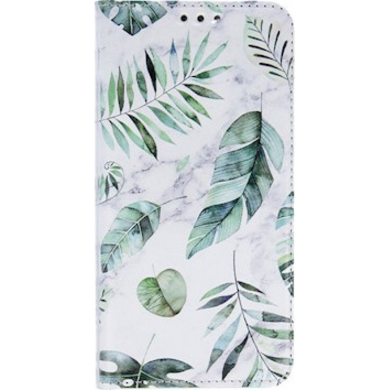 Oem Θήκη Βιβλίο Smart Trendy Case Spring Leaves Για Huawei Y6 2019