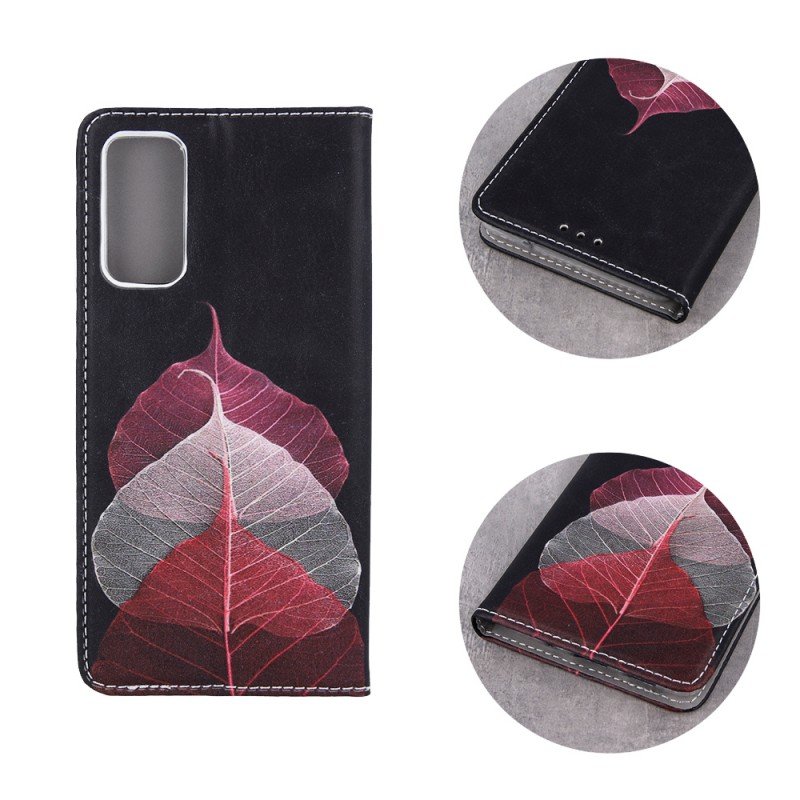  Oem Θήκη Βιβλίο Smart Magnet Trendy  Willow Leaves Για Xiaomi Redmi 9T / Poco M3 / 9 Power / Note 9 4G