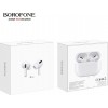 Borofone BW04 In-ear Bluetooth Handsfree Ακουστικά με Θήκη Φόρτισης Λευκά