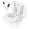 Borofone W18 Mini Luxury Earbud Bluetooth Handsfree Ακουστικά με Θήκη Φόρτισης Άσπρο