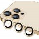 Oem Τζαμάκι Κάμερας Frame Για Apple iPhone 14 Pro 6.1" / Apple iPhone 14 Pro Max 6.7" Χρυσό