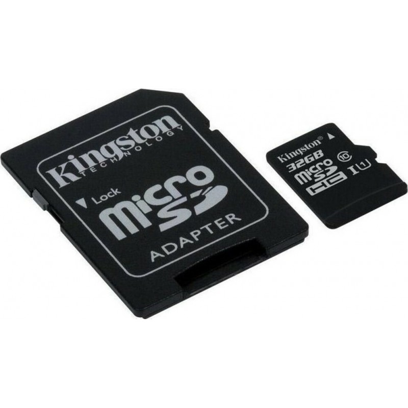 Kingston Canvas Select Plus Micro SDHC 32GB Class 10 U1 V10 A1 UHS-I Με Αντάπτορα