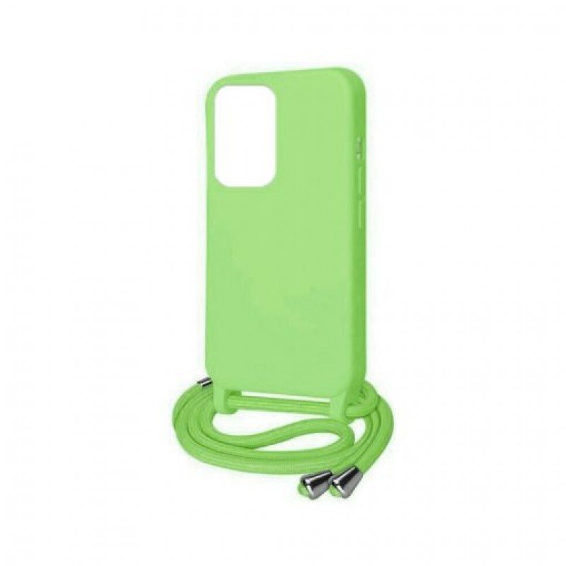 Oem Cord Silicone Λαχανί Θήκη Για Apple iPhone 15 Pro Max 5G 6,7" Με Λουρί Λαχανί