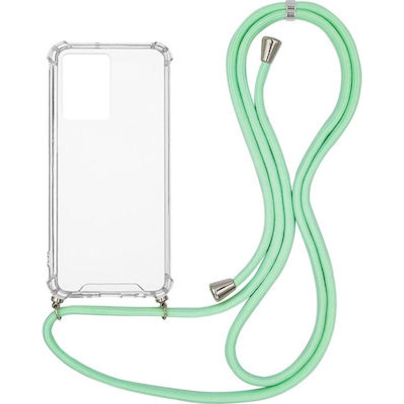 Oem Cord Silicone Διάφανη Θήκη Για Apple iPhone 11 Με Λουρί Τιρκουάζ