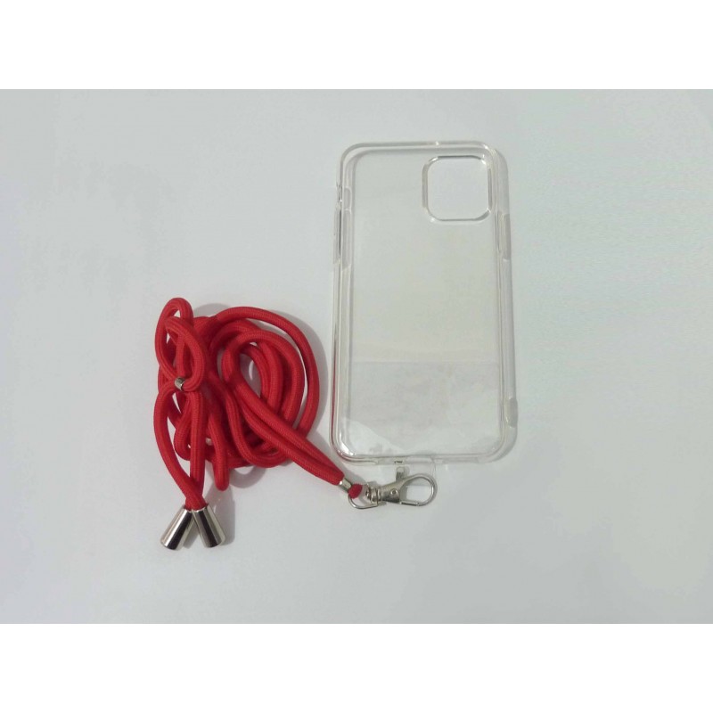 Oem Silicone Διάφανη Θήκη Για Apple iPhone 13 6.1''  Κόκκινο