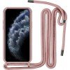 Oem Cord Silicone   Ροζ Θήκη Για Apple iPhone 7 / 8 Plus Με Λουρί Ροζ