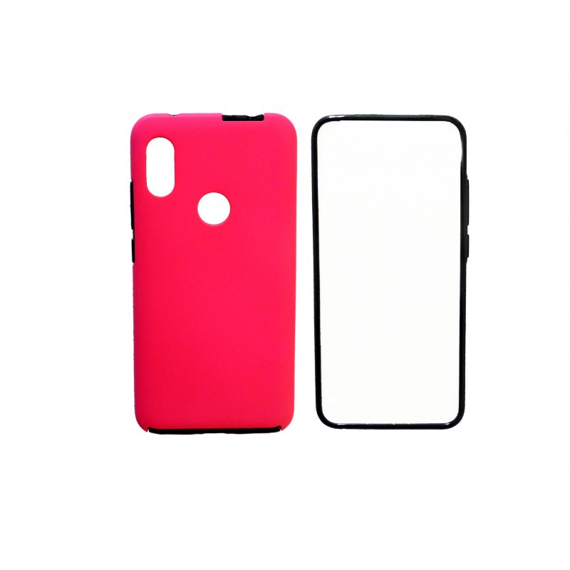 Oem Θήκη 360° Full Cover Σιλικόνης Για Xiaomi Redmi Note 7 / Note 7 Pro Φούξια