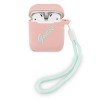 Guess case for Apple Airpods / Airpods 2 GUACA2LSVSPG pink-green Silicone Vintage