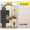 USB Hub – Card Reader ANDOWL Q-HU300 με 8 θύρες Μαύρο