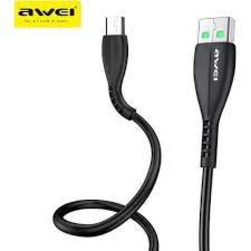 Awei Regular CL-115M USB 2.0 to micro USB Cable Μαύρο 1.0 m Μαύρο