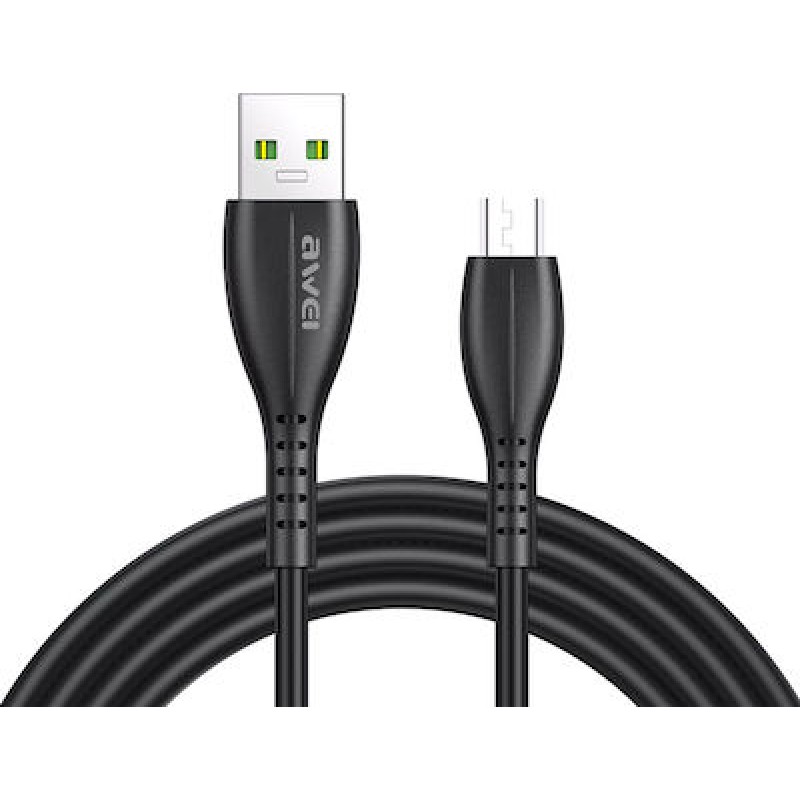 Awei Regular CL-115M USB 2.0 to micro USB Cable Μαύρο 1.0 m Μαύρο