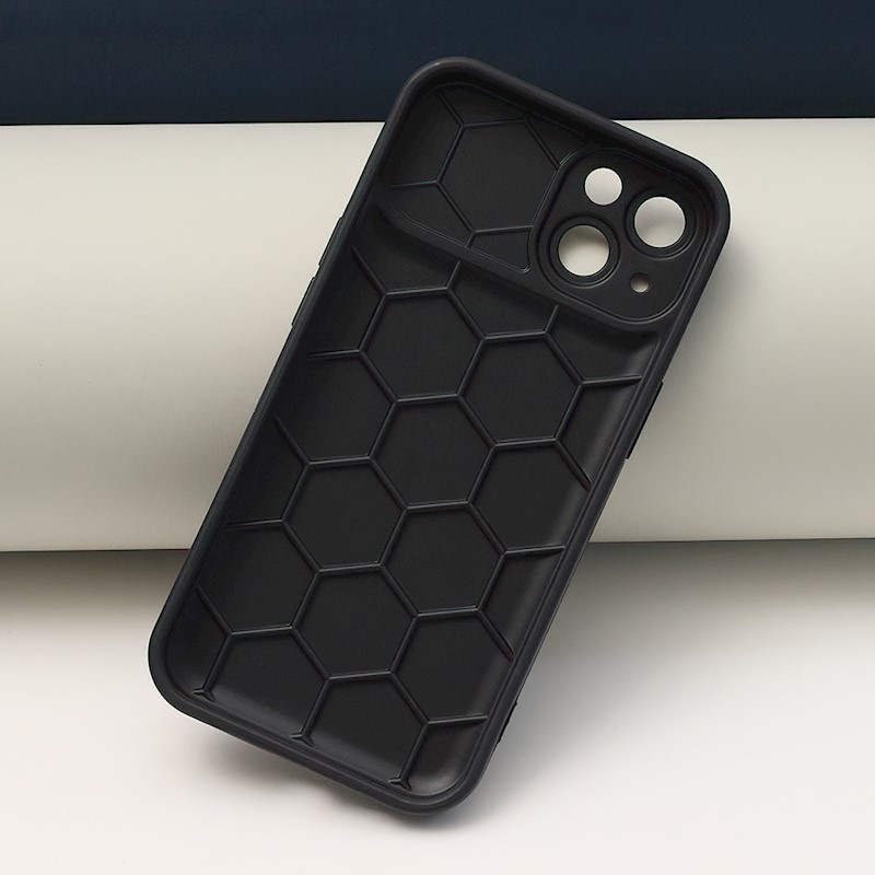 Oem Θήκη Σιλικόνης New Honeycomb Για Apple iPhone 11 Μαύρο