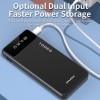 Awei P67K 10000mAh Power Bank με Ενσωματωμένο Καλώδιο Lightning iPhone Μαύρο