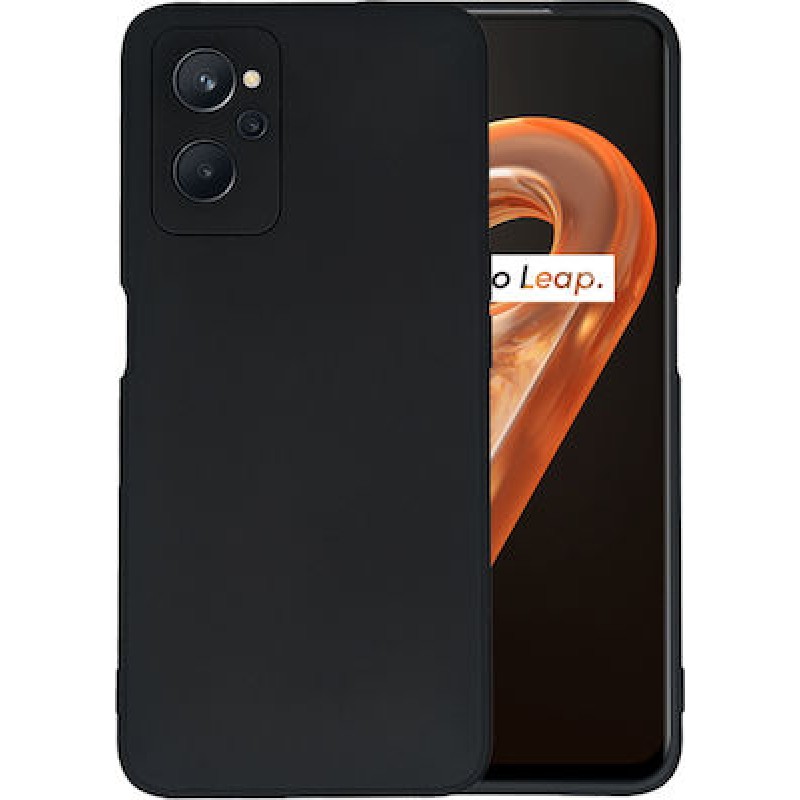 Oem Θήκη Σιλικόνης Matt 1,2 mm Για Realme 9i  Μαύρο