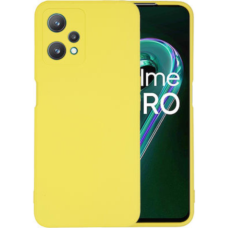 Oem Θήκη Σιλικόνης Matt 1,2 mm Για Realme 9i  Κίτρινο