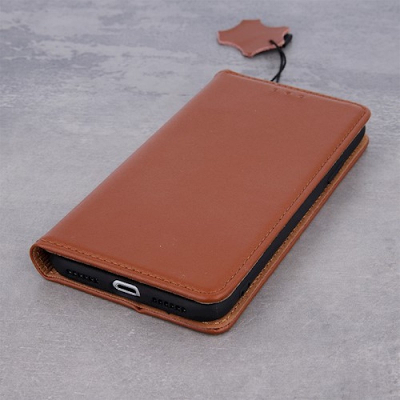 Θήκη Βιβλίο Genuine Leather case Smart Pro Για Samsung Galaxy A10E / A20E  Καφέ