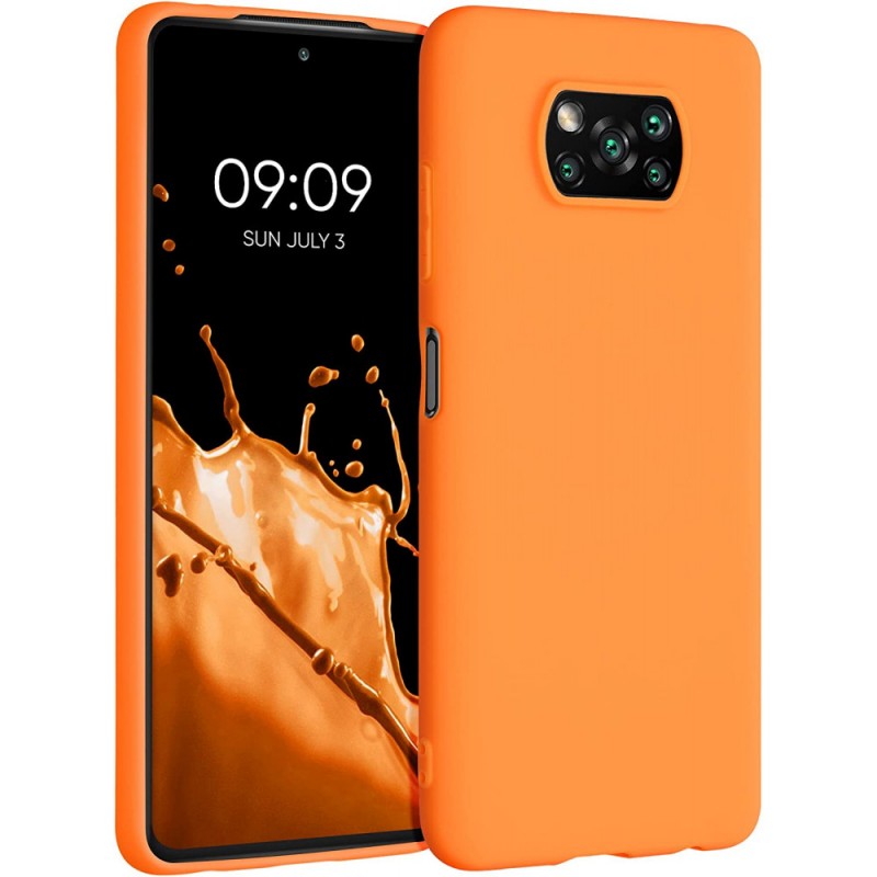 Soft Matt Case Gel TPU Cover 2.0mm Για Xiaomi Poco X3 / Poco X3 NFC / Poco X3 Pro  Πορτοκαλί