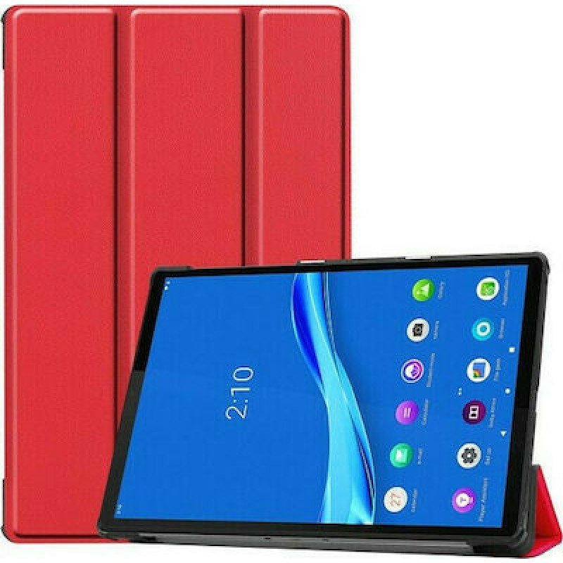 Oem Trifold Θήκη Βιβλίο με Σιλικόνη Flip Cover Για Xiaomi Redmi Pad 10.61" Κόκκινο