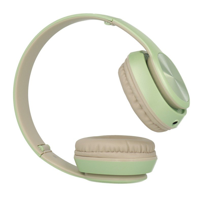 Gjby Stereo Headphones GJ-31 Ενσύρματα Ακουστικά με Υποδοχή 3.5mm και Μικρόφωνο Πράσινο