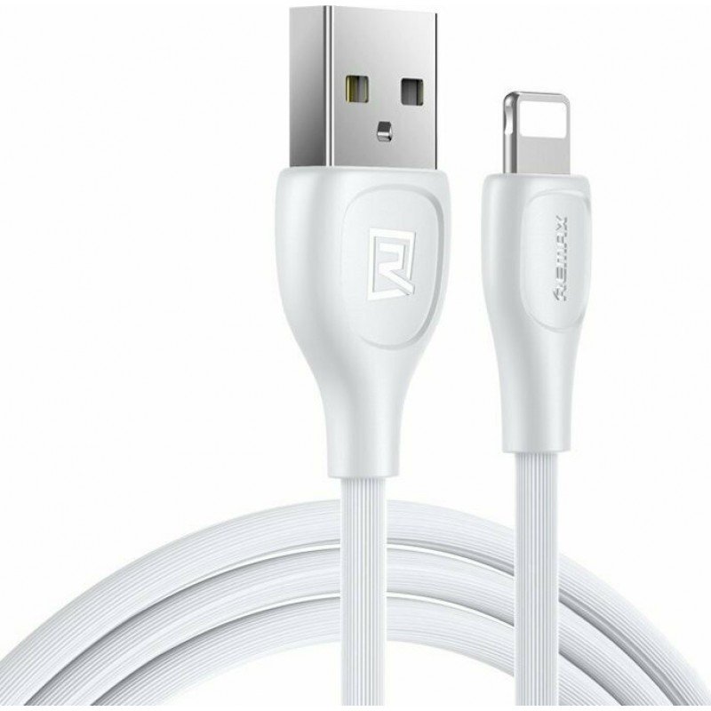 REMAX Καλώδιο USB Για iPhone Lightning 8-pin Lesu Pro 2,1A RC-160i  1m Άσπρο