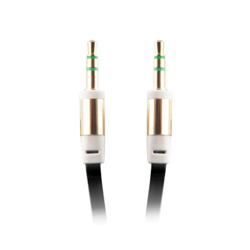 OEM audio  Καλώδιο Ήχου 3.5mm Jack To Jack 1m Αρσενικό Μαύρο