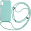 Oem Cord Silicone  Γαλάζια Θήκη Για Xiaomi Redmi Note 10 (4G) 2021 Με Λουρί Τιρκουάζ