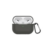 Oem Θήκη Σιλικόνης Με Γάντζο Για Apple Airpods 3 Γκρι